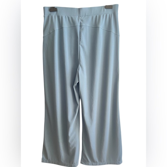 Halara Flex Micro Waffle Pants PXL Light Blue Wide-Leg High Rise Pockets NEW - Picture 4 of 14